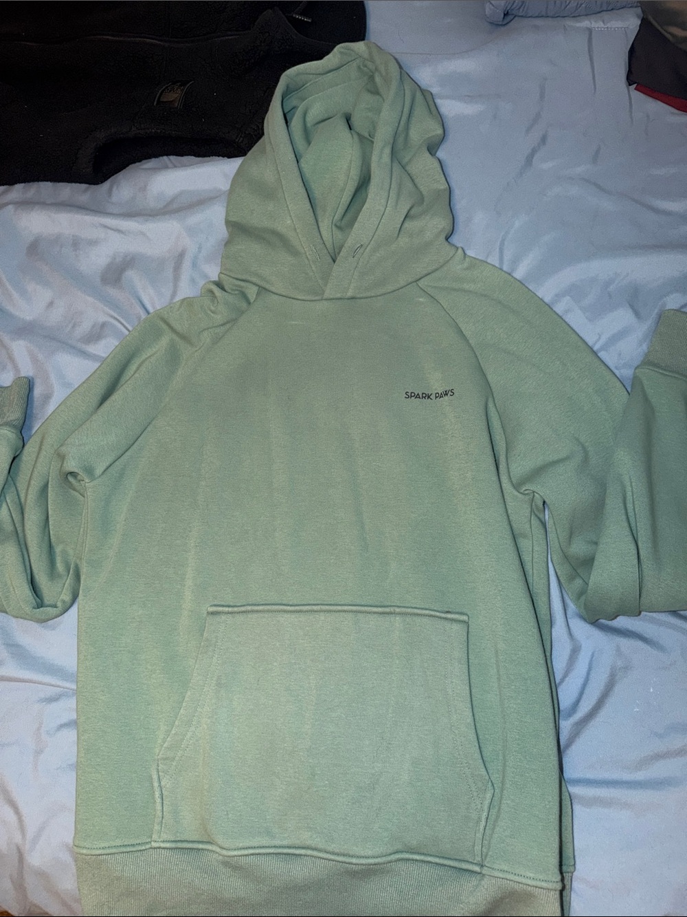 Spark Paws Women's Sage Green Hoodie Sweater